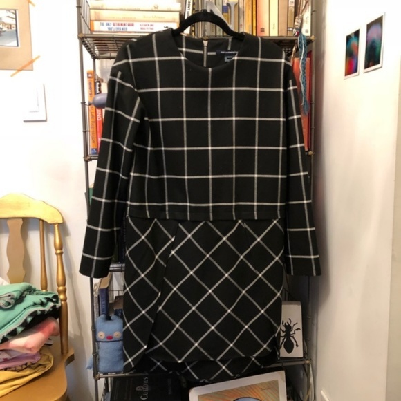 FCUK Fast Ciao Check Windowpane Check Plaid - Picture 4 of 8